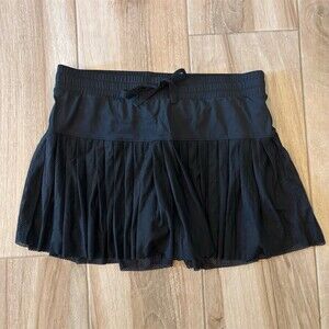 JoyLab Skort Womens L Black Pleated Mesh Tennis Golf Built-In Shorts